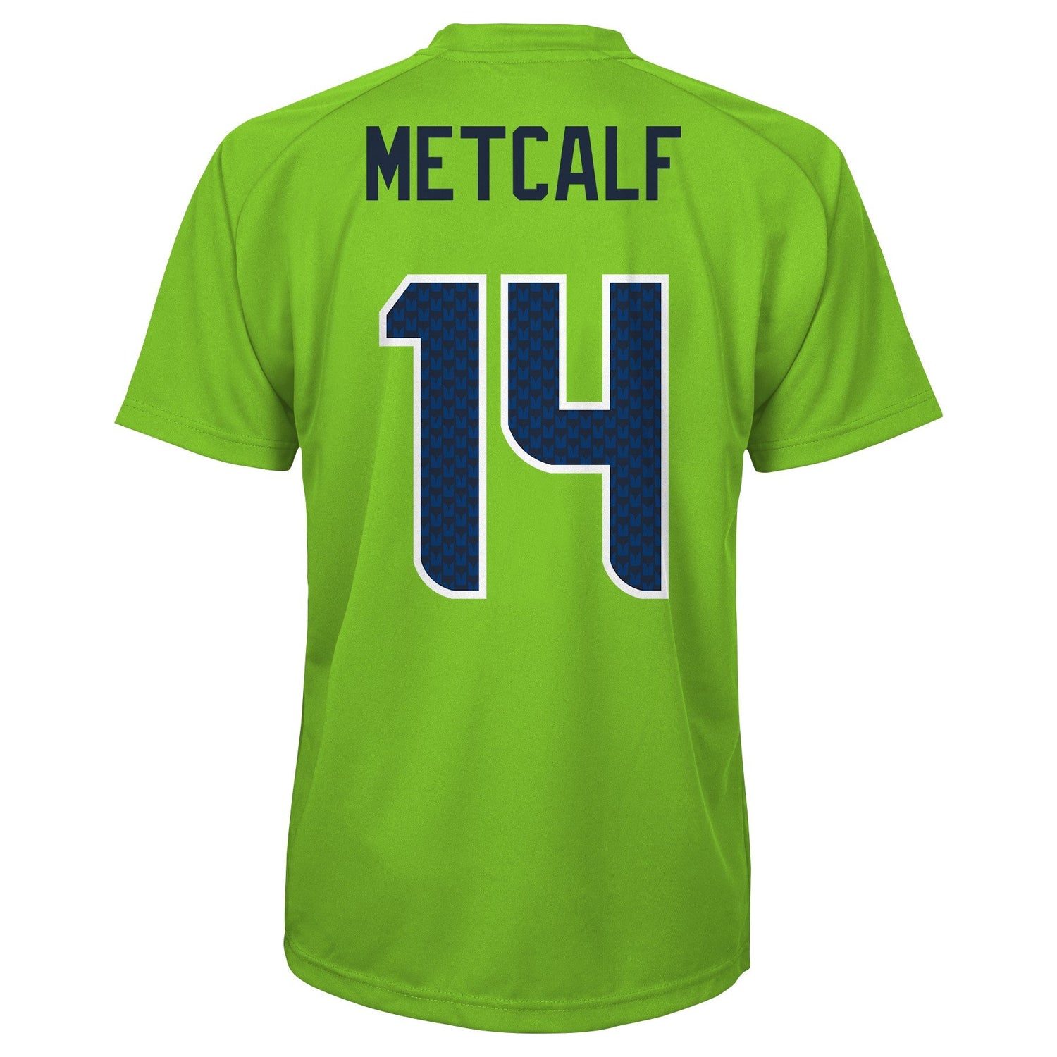 Youth DK Metcalf Seattle Seahawks Green V-Neck Performance Jersey Tee