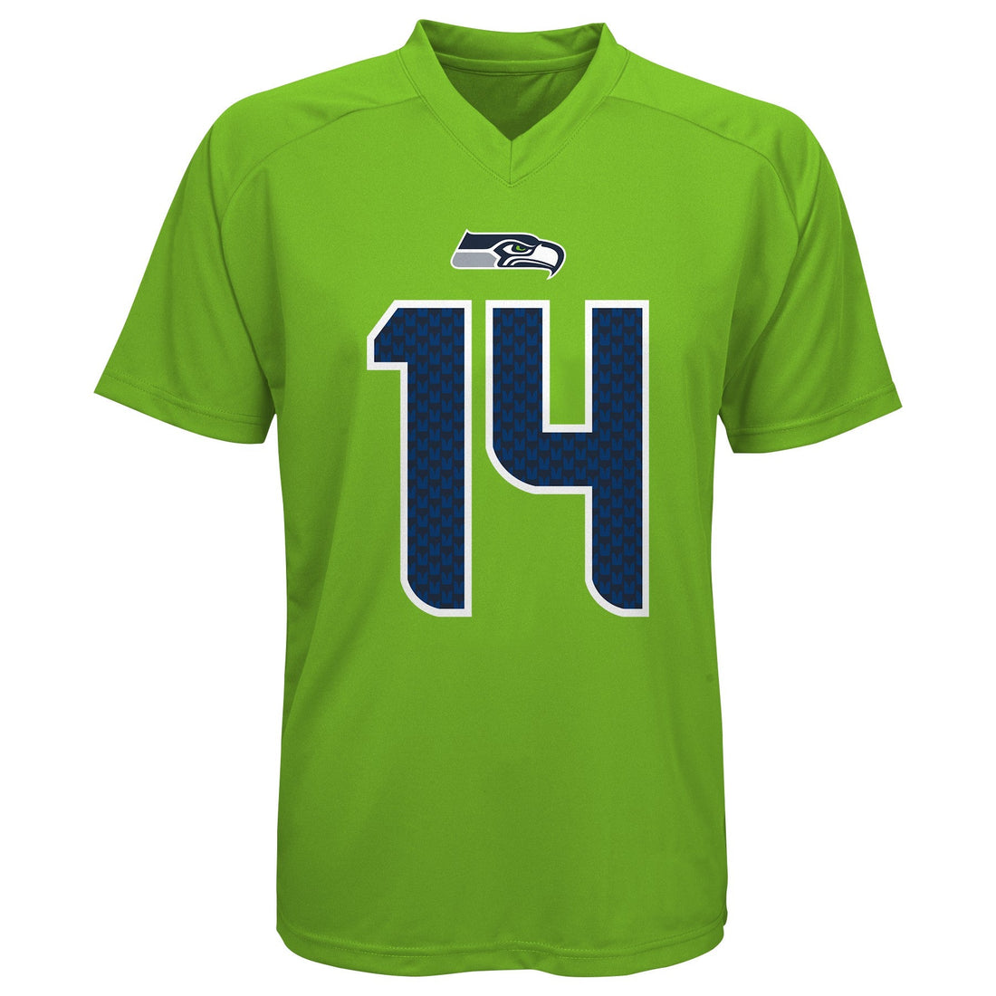 Youth DK Metcalf Seattle Seahawks Green V-Neck Performance Jersey Tee