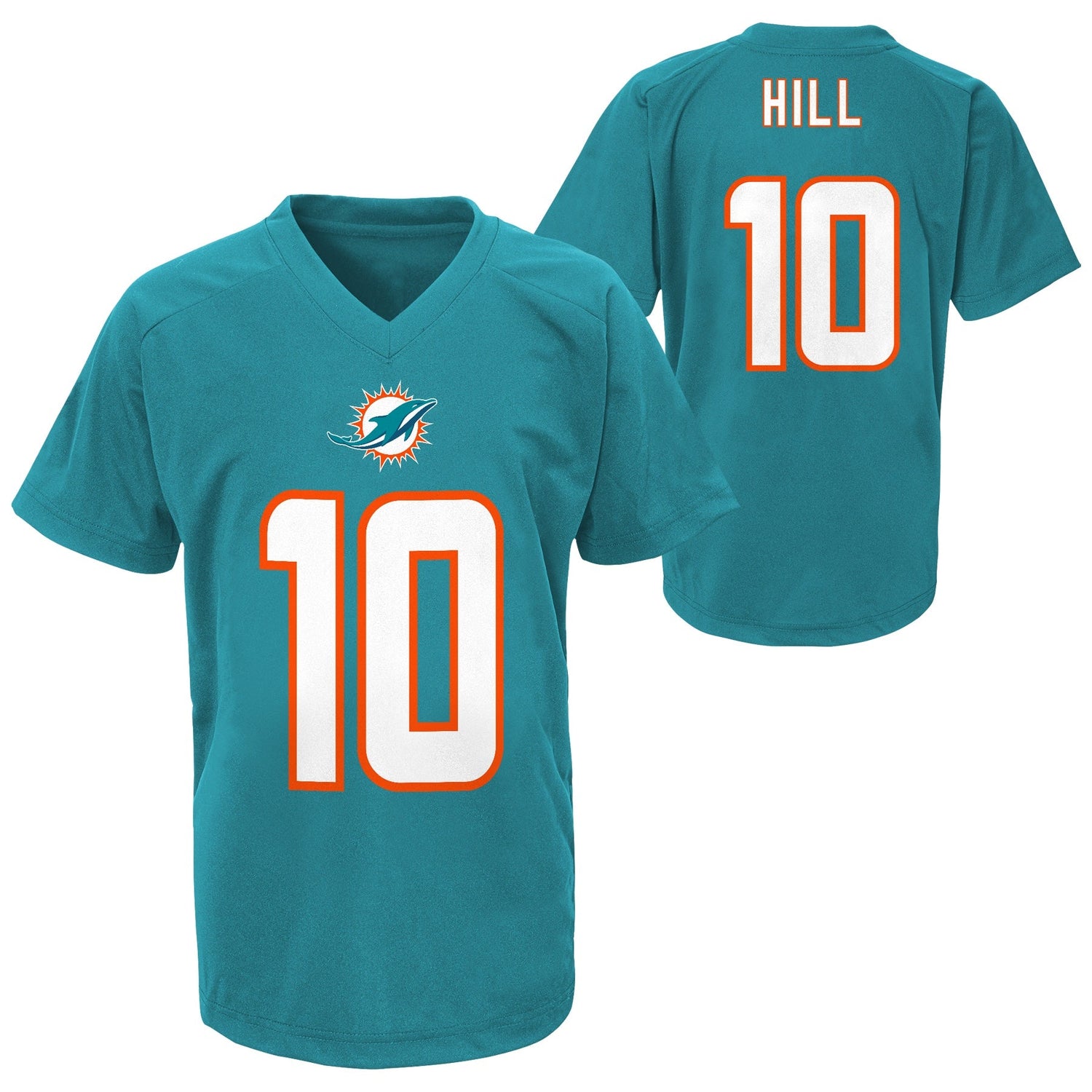 Toddler Tyreek Hill Miami Dolphins Aqua Performance Jersey Tee