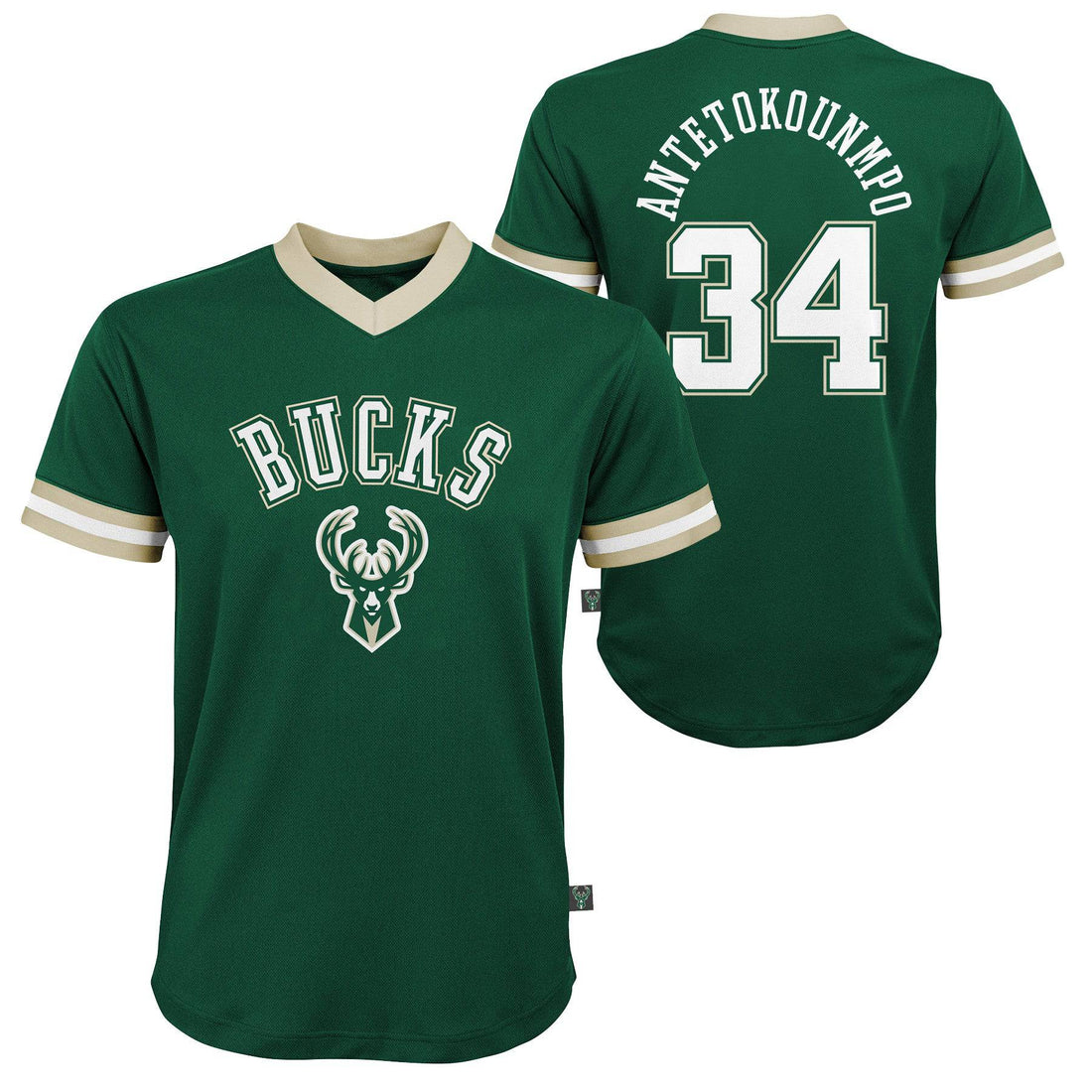 Youth Giannis Antetokounmpo Milwaukee Bucks V-Neck Jersey