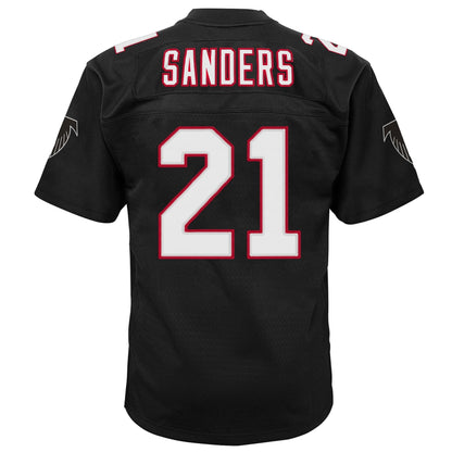 Youth Atlanta Falcons Deion Sanders Mitchell &amp; Ness Black 1992 Retired Player Vintage Jersey