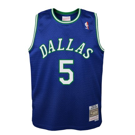 Youth Jason Kidd Dallas Mavericks Mitchell &amp; Ness Blue 1994-95 Hardwood Classics Swingman Jersey