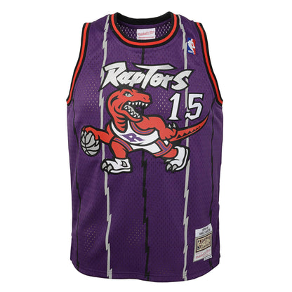 Youth Toronto Raptors Vince Carter Mitchell &amp; Ness Purple Hardwood Classics Jersey