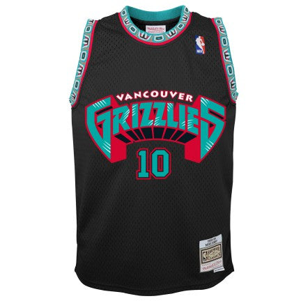 Youth Vancouver Grizzlies Mike Bibby Mitchell &amp; Ness 1998-99 Hardwood Classics Reload 2.0 Swingman Jersey-Black