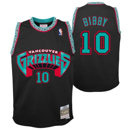 Youth Vancouver Grizzlies Mike Bibby Mitchell &amp; Ness 1998-99 Hardwood Classics Reload 2.0 Swingman Jersey-Black