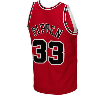 Mens Chicago Bulls Scottie Pippen Mitchell &amp; Ness Red 2003 Hardwood Classics Swingman Jersey