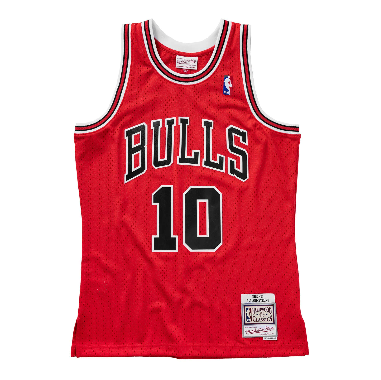 Mens Chicago Bulls B.J. Armstrong Mitchell &amp; Ness Red 1990-91 Hardwood Classics Swingman Jersey