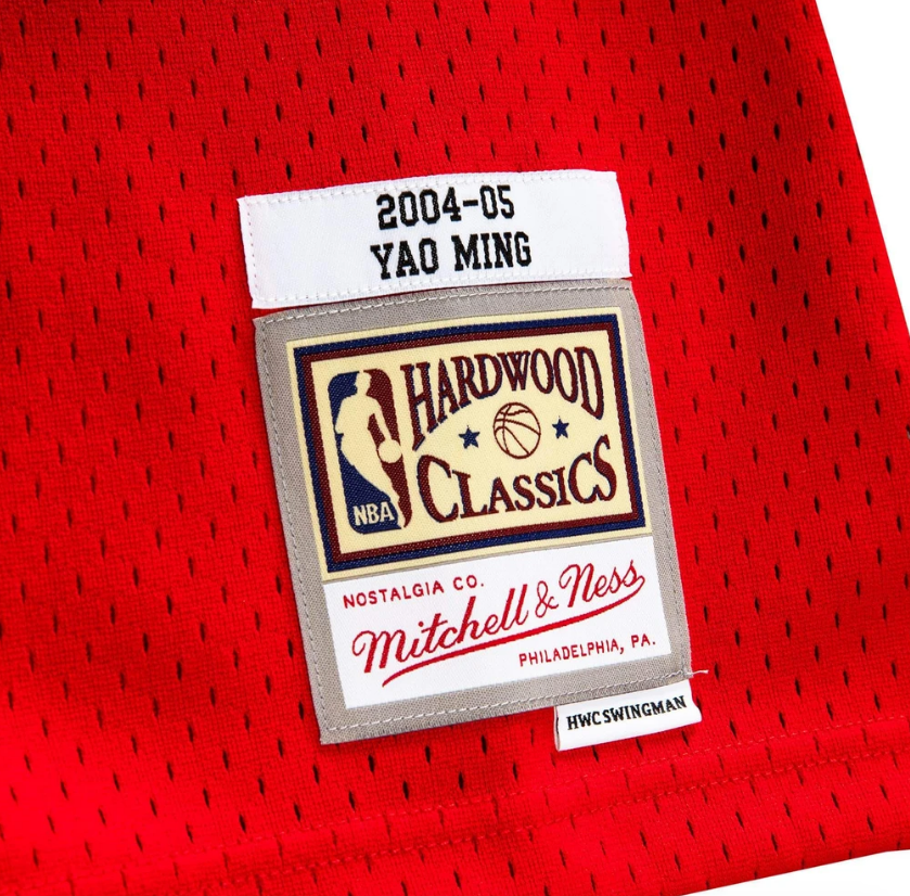 Men’s Yao Ming Houston Rockets 2004-05 Red Swingman Jersey By Mitchell &amp; Ness