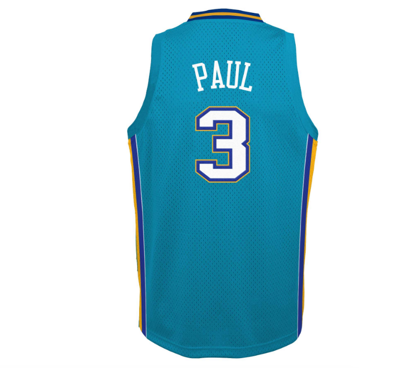 Youth Chris Paul New Orleans Hornets Mitchell &amp; Ness Teal 2005-06 Hardwood Classics Swingman Jersey