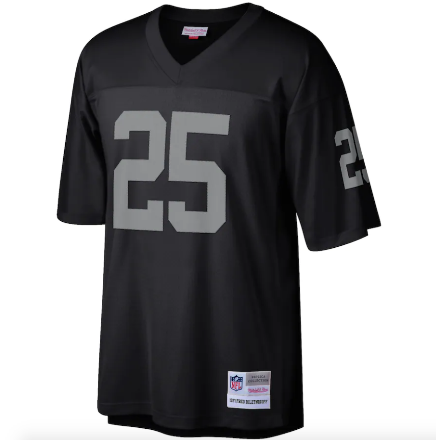 Mitchell &amp; Ness Fred Biletnikoff Las Vegas Raiders Black Retired Player Legacy Jersey