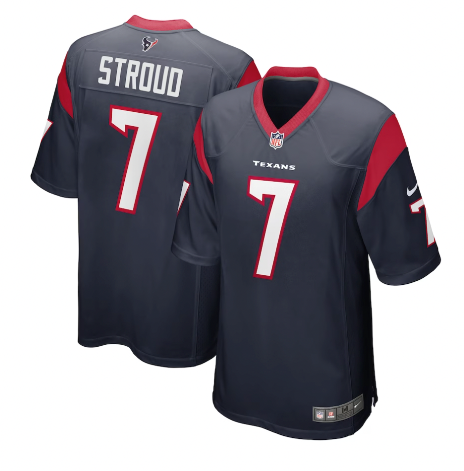 Youth Houston Texans C.J. Stroud Nike Navy Game Jersey