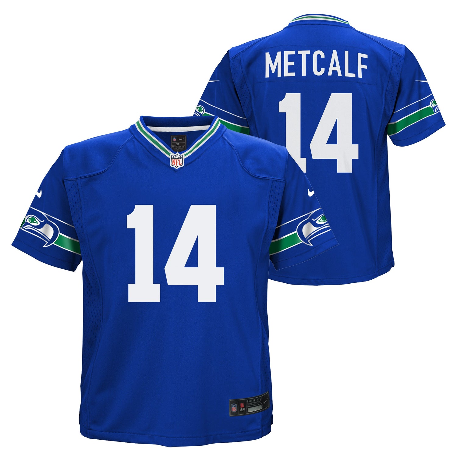 Kids DK Metcalf Seattle Seahawks Nike Royal Blue Alternate Game Jersey