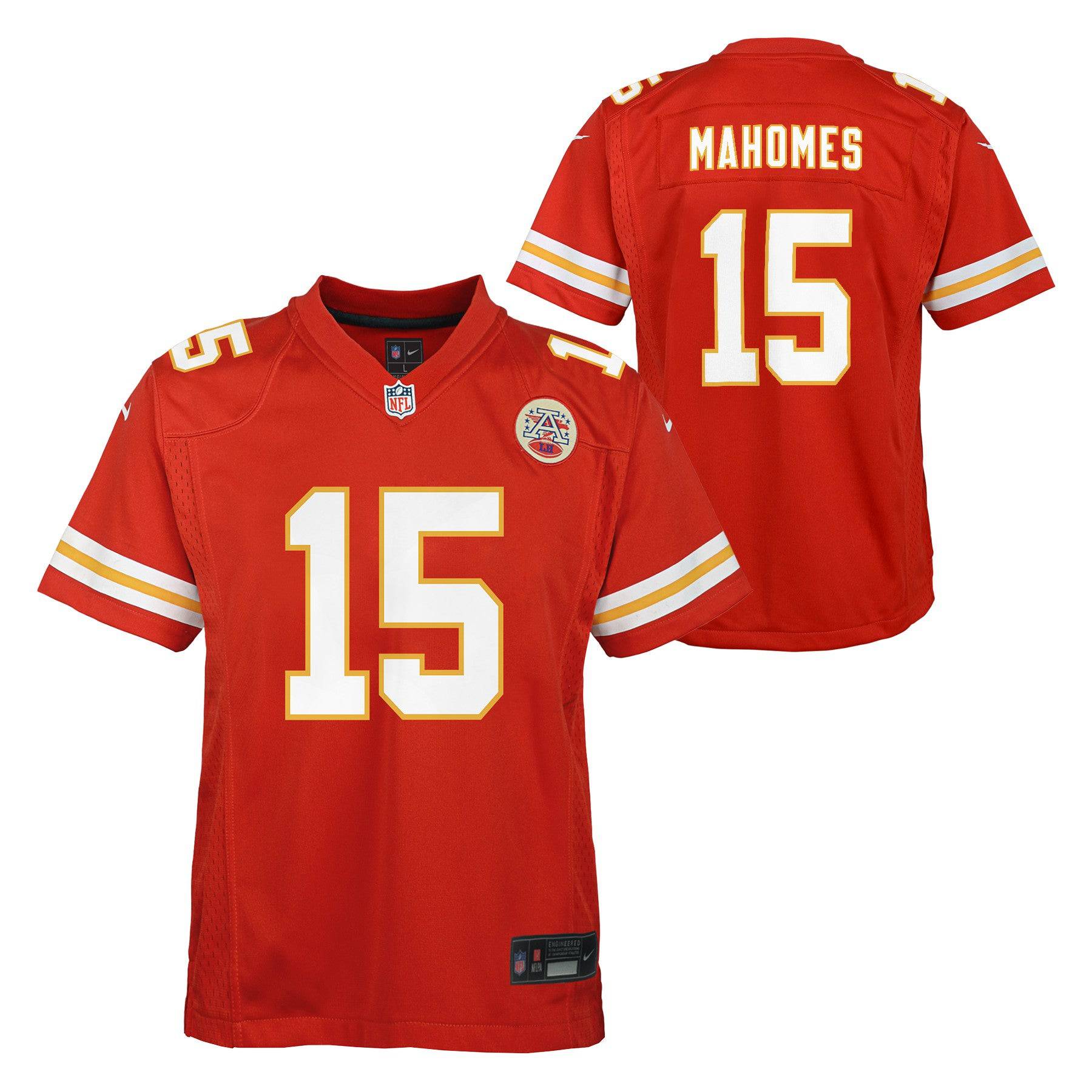 Youth Kansas City Chiefs Patrick Mahomes Nike Red Game Jersey