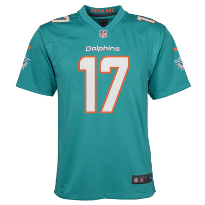 Youth Jaylen Waddle Miami Dolphins Nike Aqua Game Jersey