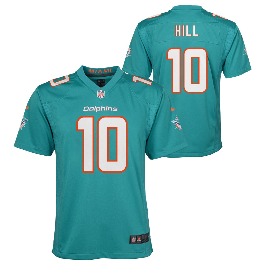 Youth Tyreek Hill Miami Dolphins Nike Aqua Game Jersey