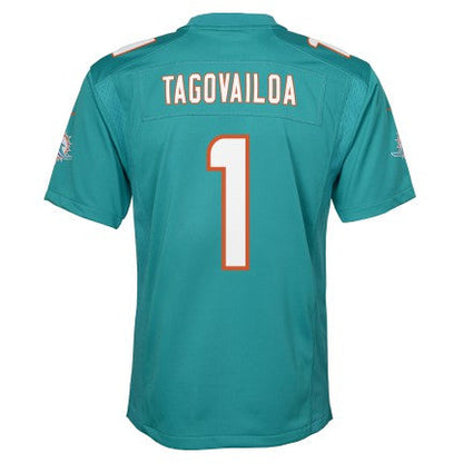 Youth Miami Dolphins Tua Tagovailoa Nike Aqua Game Jersey