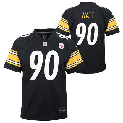 Youth T.J. Watt Pittsburgh Steelers Nike Black Game Jersey