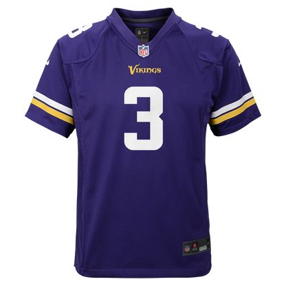 Youth Jordan Addison Minnesota Vikings Purple Nike Game Jersey