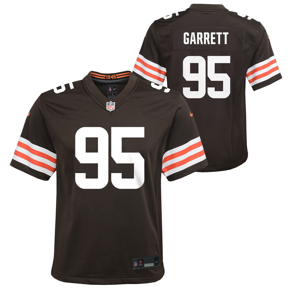 Youth Myles Garrett Cleveland Browns NIKE Brown Game Jersey