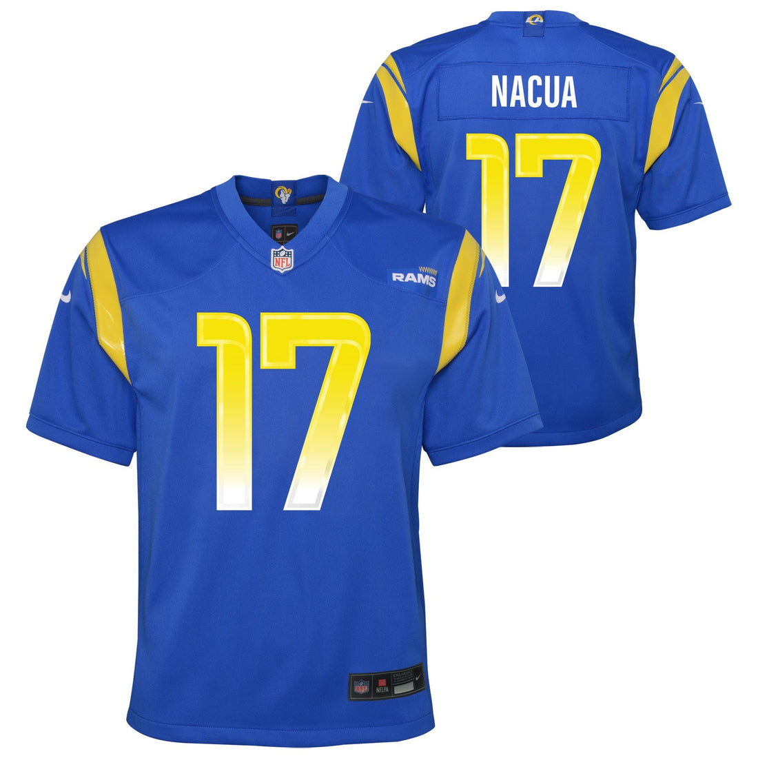 Youth Los Angeles Rams Puka Nacua Nike Royal Blue Game Jersey