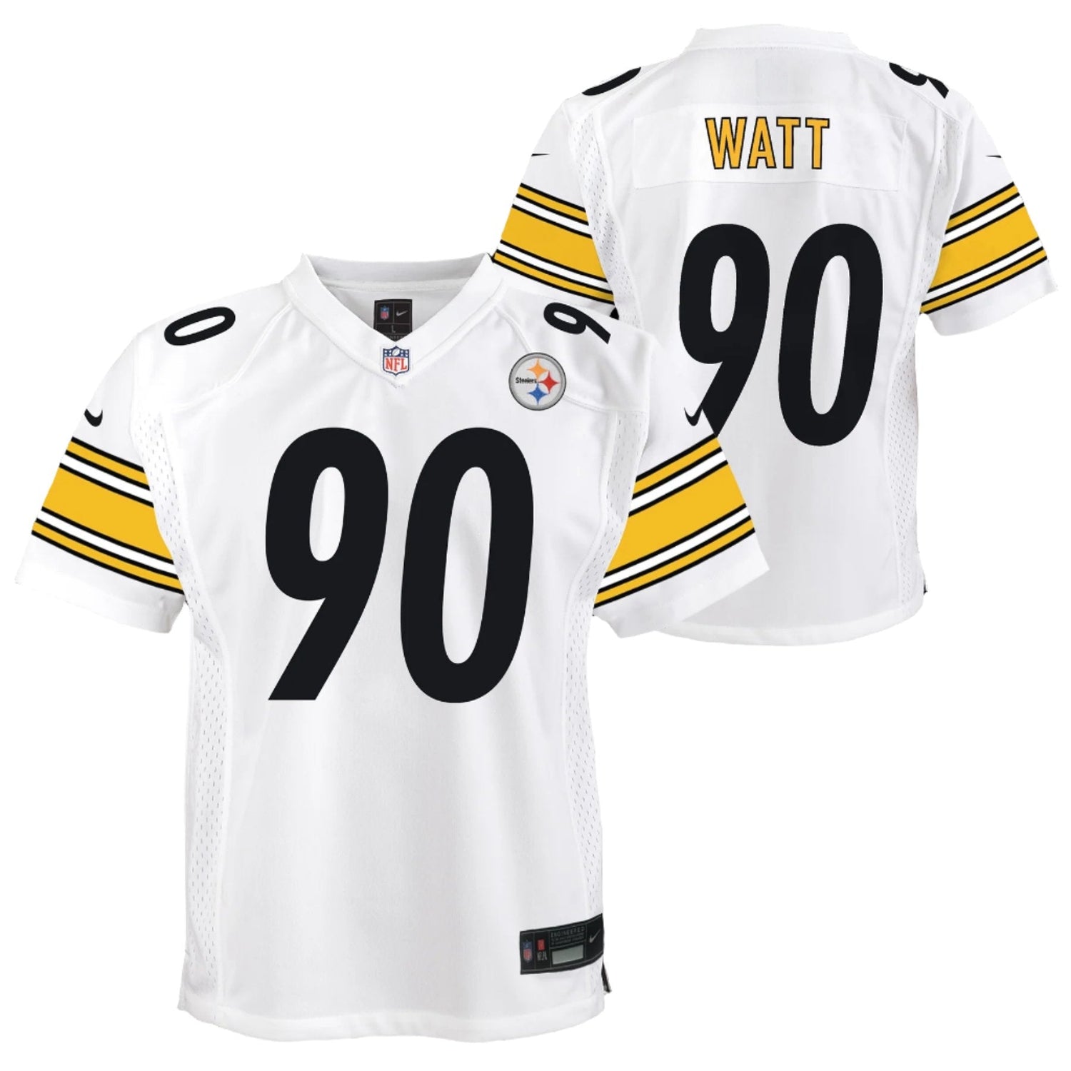 Youth Pittsburgh Steelers T.J. Watt Nike White Game Jersey