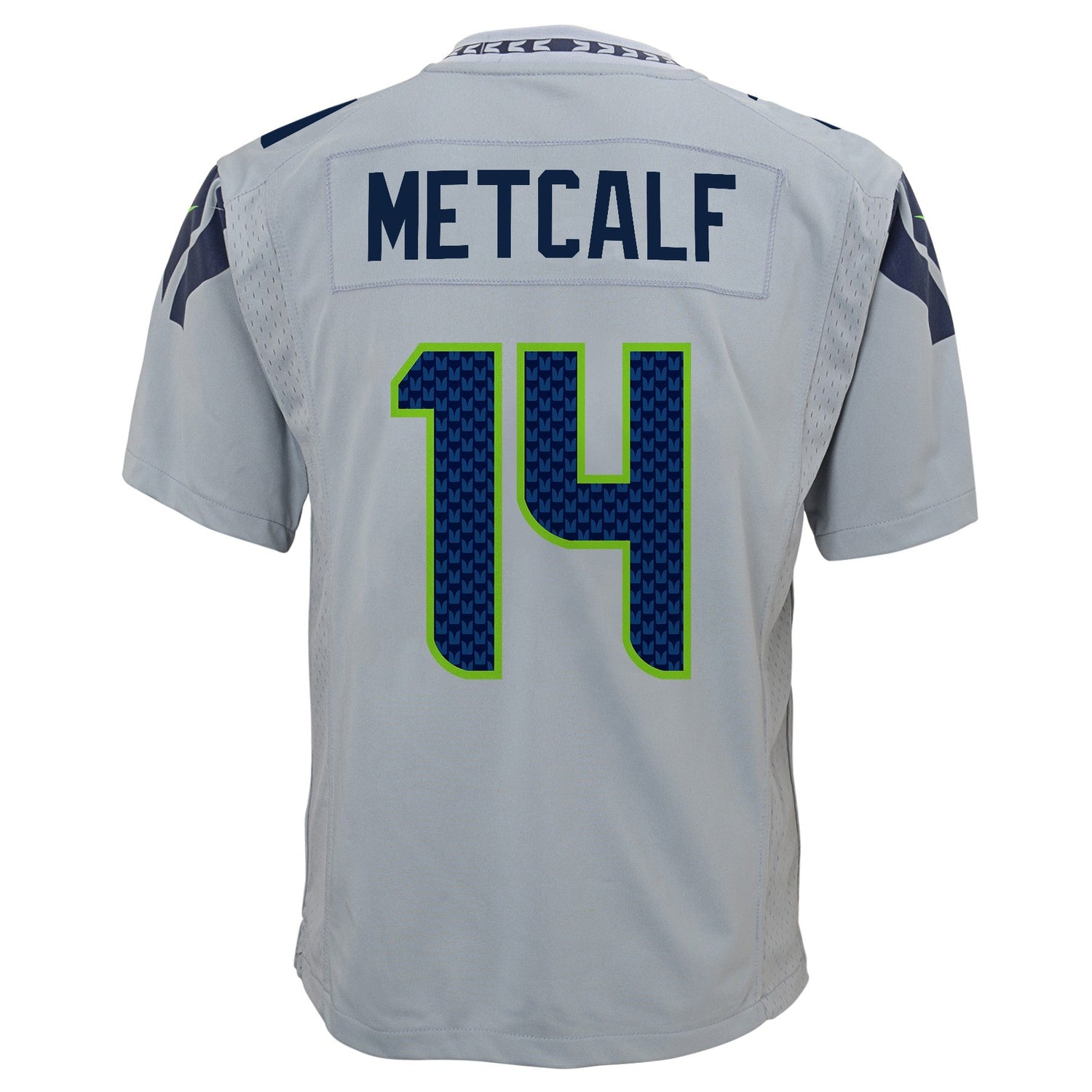 Youth Seattle Seahawks DK Metcalf Nike Wolf Gray Team Color Game Jersey