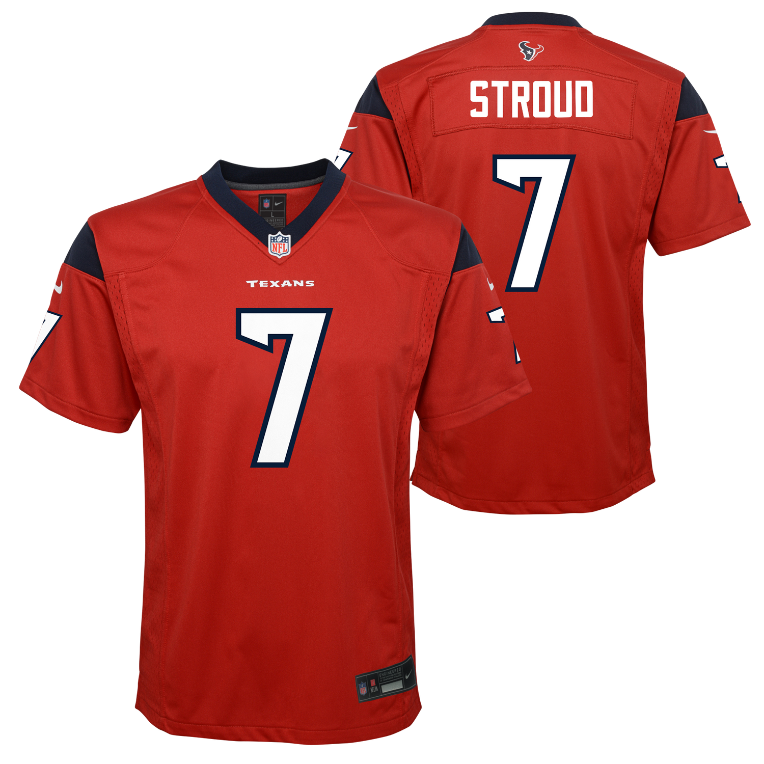 Youth Houston Texans C.J. Stroud Nike Alternate Red Game Jersey