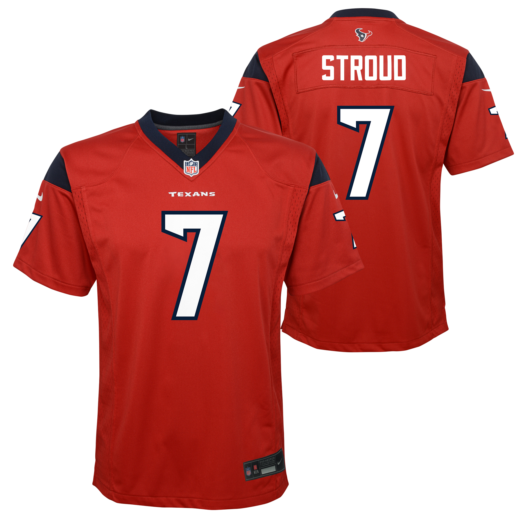 Youth Houston Texans C.J. Stroud Nike Alternate Red Game Jersey