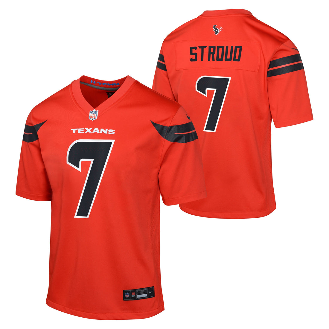 Youth Houston Texans C.J. Stroud Nike Red Alternate 24 Game Jersey