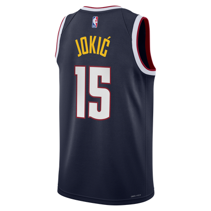 Youth Golden Denver Nuggets Nikola Jokic Nike Navy Swingman Icon Jersey