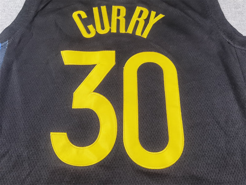 Golden State Warriors 30 Black Declaration Edition Jersey NBA