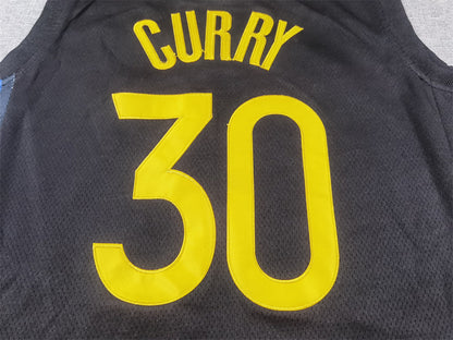 Golden State Warriors 30 Black Declaration Edition Jersey NBA