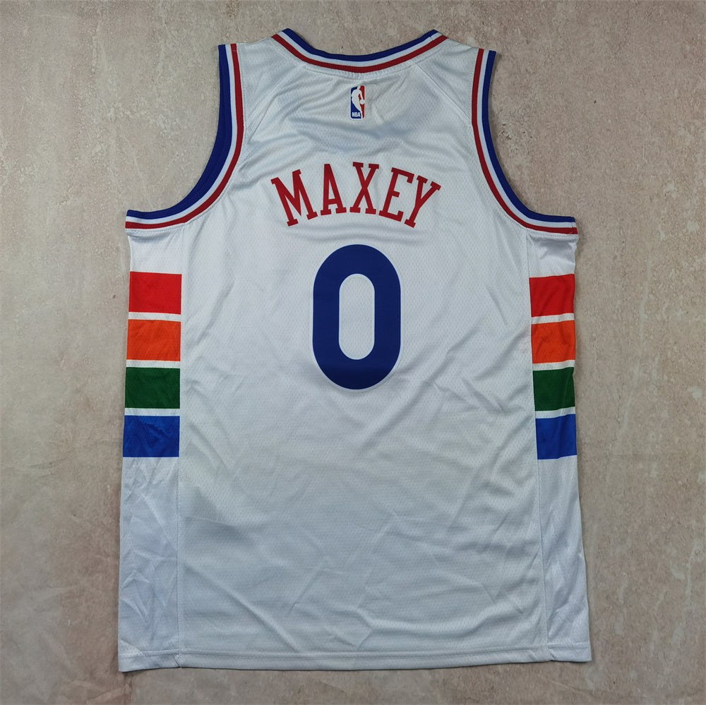 Philadelphia 76ers 0 White City Edition Jersey NBA