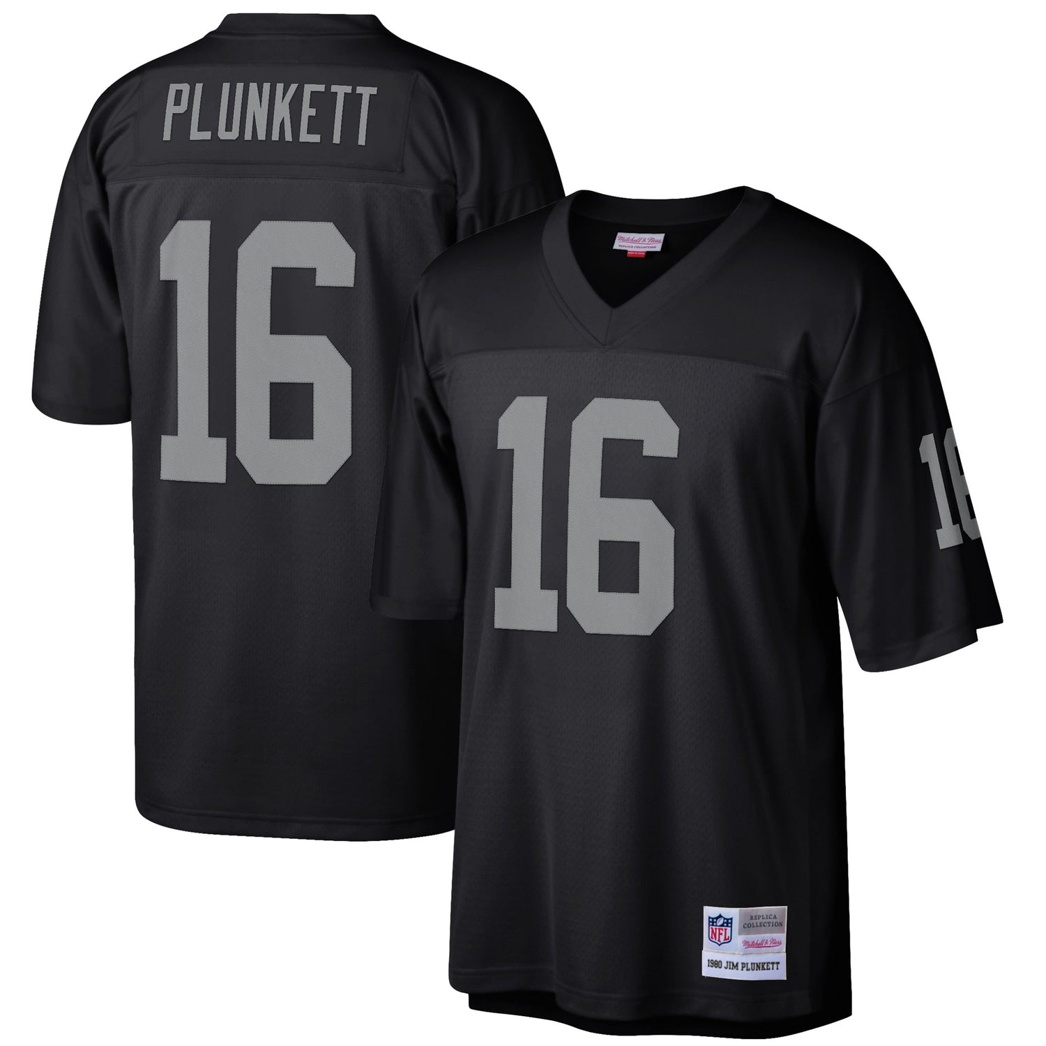 Mens Las Vegas Raiders Jim Plunkett Mitchell &amp; Ness Black Retired Player Legacy Jersey