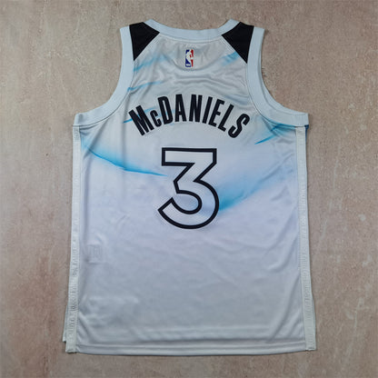 Minnesota Timberwolves 3 White City Edition Jersey NBA