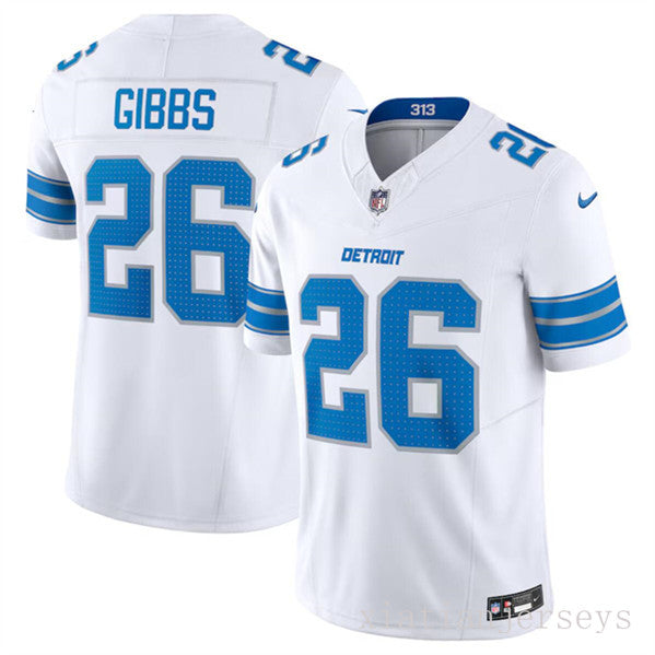 Detroit Lions 26 White The New Three-Generation Lion Jersey NFL