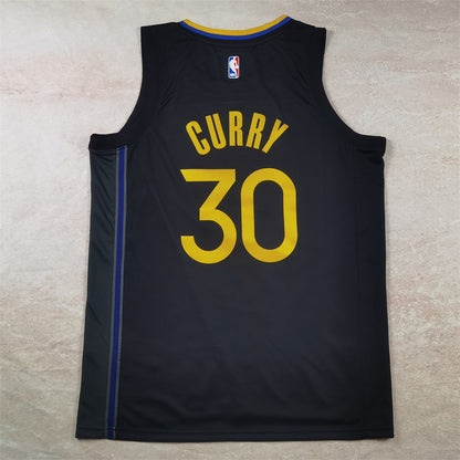 Golden State Warriors 30 Black Declaration Edition Jersey NBA