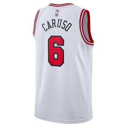 Youth Chicago Bulls Alex Caruso White Nike Swingman Icon Jersey
