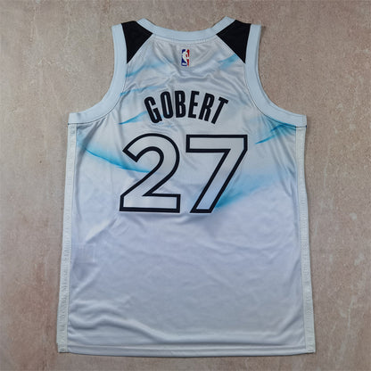Minnesota Timberwolves 27 White City Edition Jersey NBA