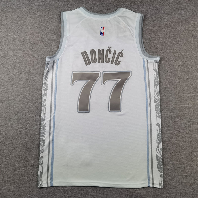 Dallas Mavericks 77 White City Edition Jersey NBA