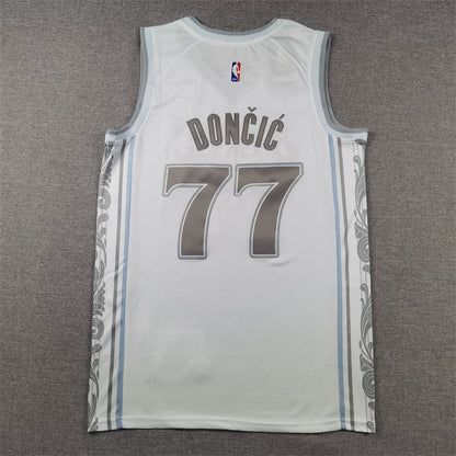 Dallas Mavericks 77 White City Edition Jersey NBA