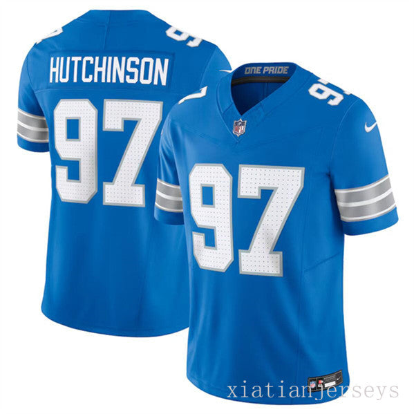 Detroit Lions 97 Blue The New Three-Generation Lion Jersey NFL