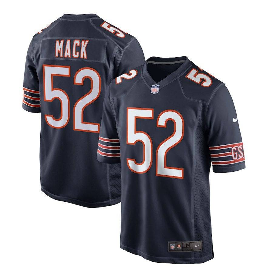 Chicago Bears Khalil Mack Mens Nike Navy Game Jersey