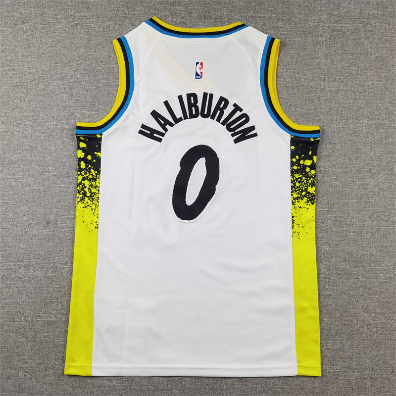 Indiana pacers 0 White City Edition Jersey NBA