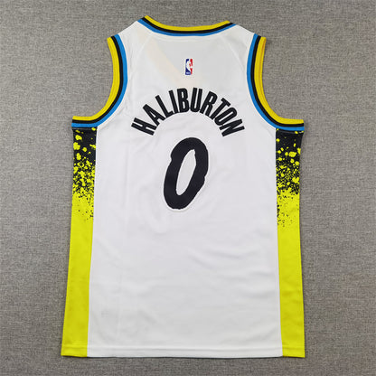 Indiana pacers 0 White City Edition Jersey NBA