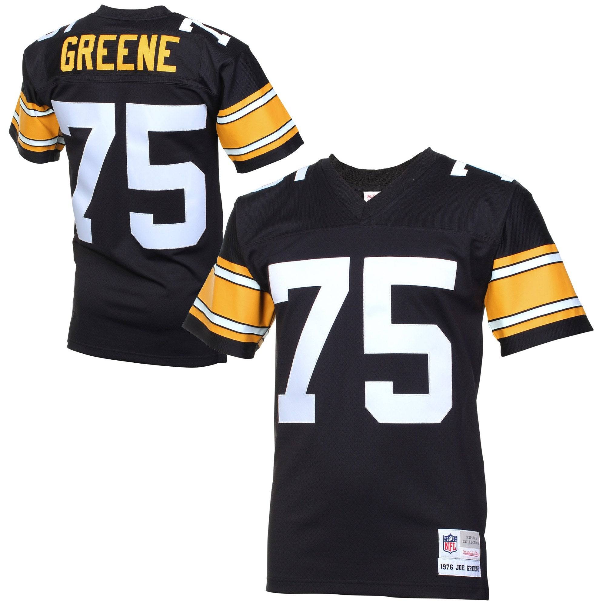 Mens Pittsburgh Steelers Joe Greene Mitchell &amp; Ness Black Retired Legacy Jersey