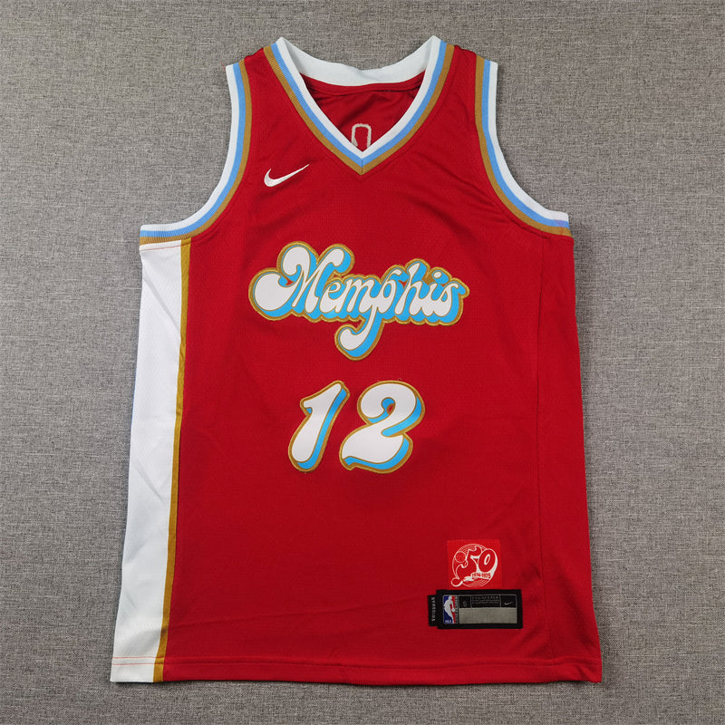 Memphis Grizzlies 12 Red City Edition Jersey NBA