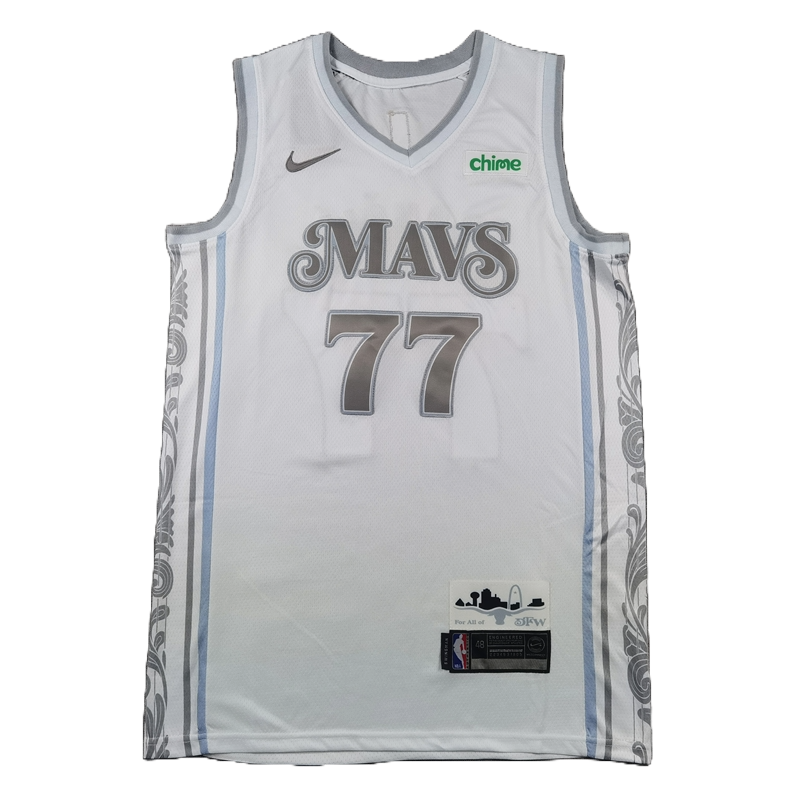 Dallas Mavericks 77 White City Edition Jersey NBA