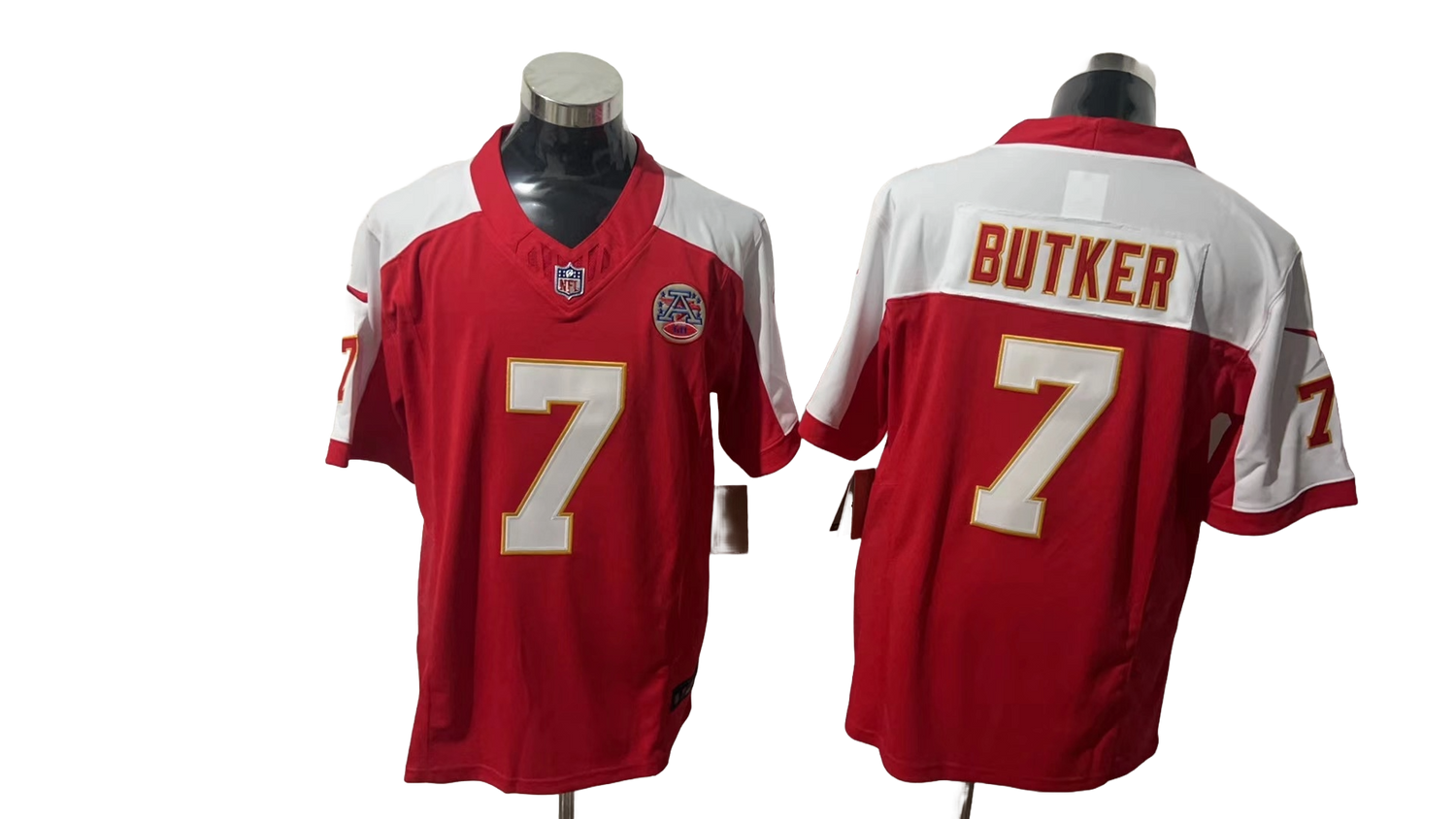 Kansas City Chiefs 7 Red Three Generations of Gratitude Jersey NFL