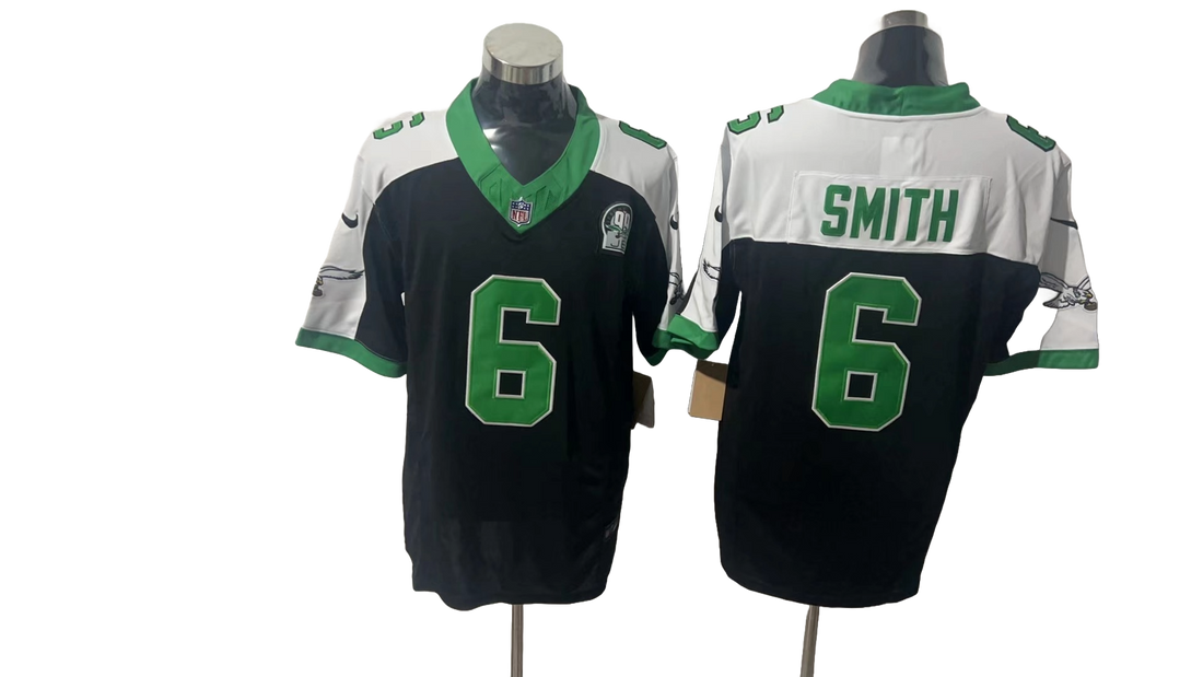 Philadelphia Eagles 6 White &amp; Dark Blue Three Generations of Gratitude Jersey NFL